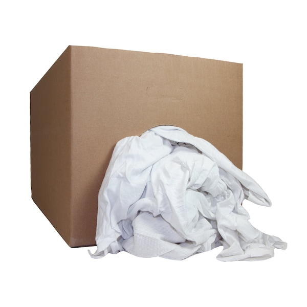 Knit Wipers - White - New - 25lb Box